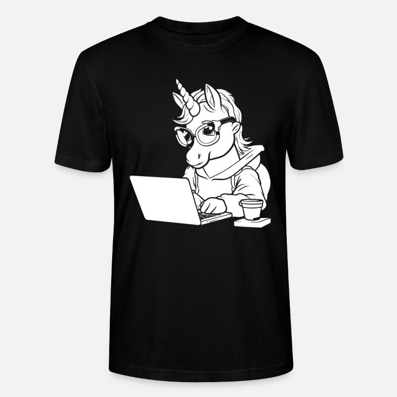 Développeur, Codeur, Programmeur, Café - T-shirt bio CRAFTER Stanley Stella Unisexe - noir