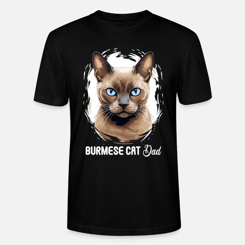 Chat birman Birmanie Katze - T-shirt bio CRAFTER Stanley Stella Unisexe - noir