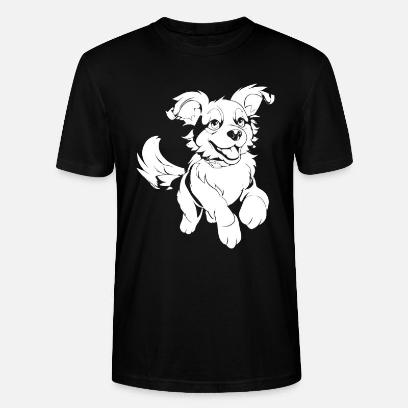 Hund Vierbeiner - Stanley/Stella Unisex Bio-T-Shirt CRAFTER - Schwarz