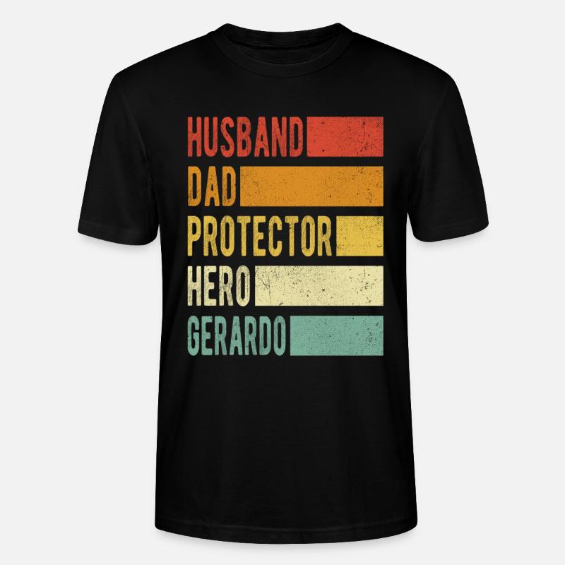 Gerardo Nom papa cadeau - T-shirt bio CRAFTER Stanley Stella Unisexe - noir