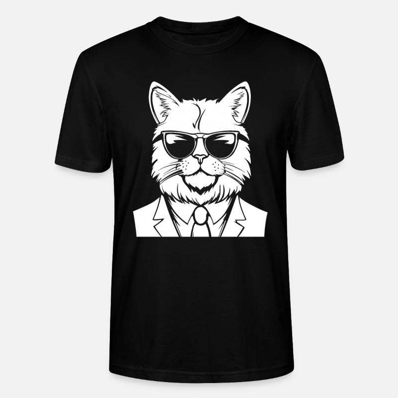 Katze Anzug - Stanley/Stella Unisex Bio-T-Shirt CRAFTER - Schwarz
