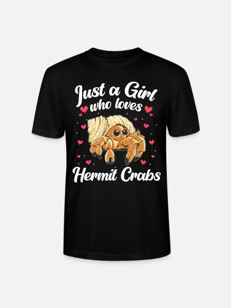 Crab Hermit Crab Crab - Stanley/Stella CRAFTER Unisex Organic T-Shirt - black