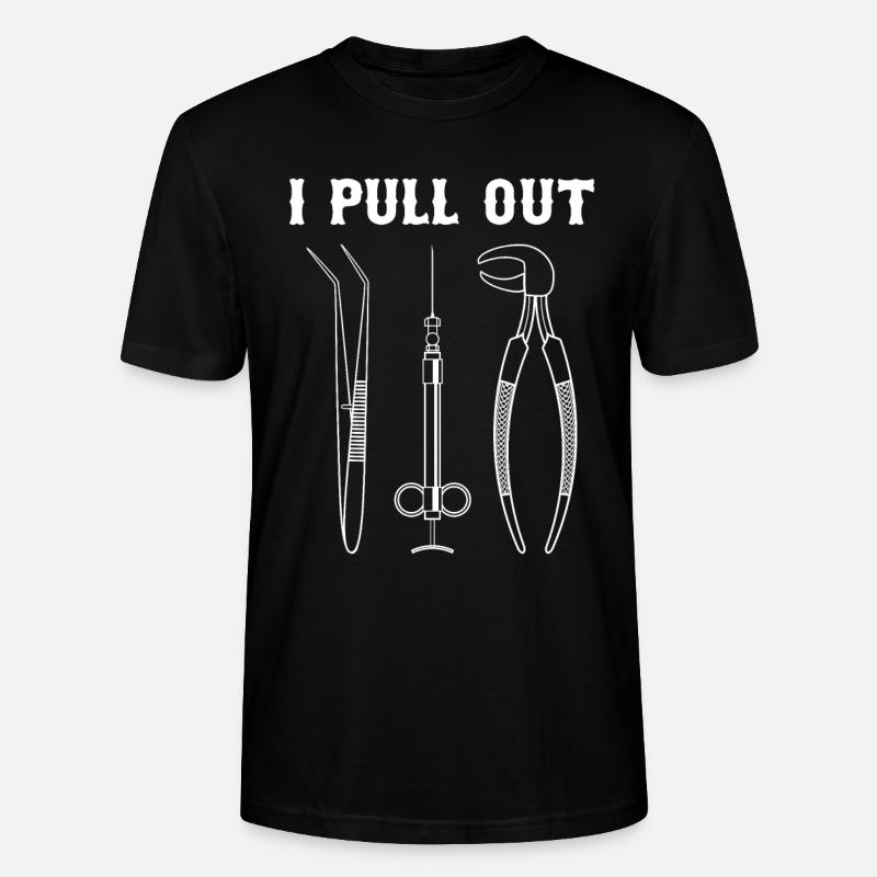 Dentiste! Je le retire - T-shirt bio CRAFTER Stanley Stella Unisexe - noir