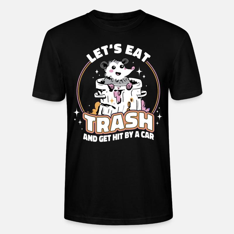 Opossum Possum Tier - Stanley/Stella Unisex Bio-T-Shirt CRAFTER - Schwarz