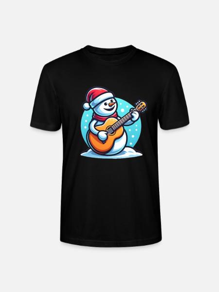 Christmas musical instrument design - Stanley/Stella CRAFTER Unisex Organic T-Shirt - black
