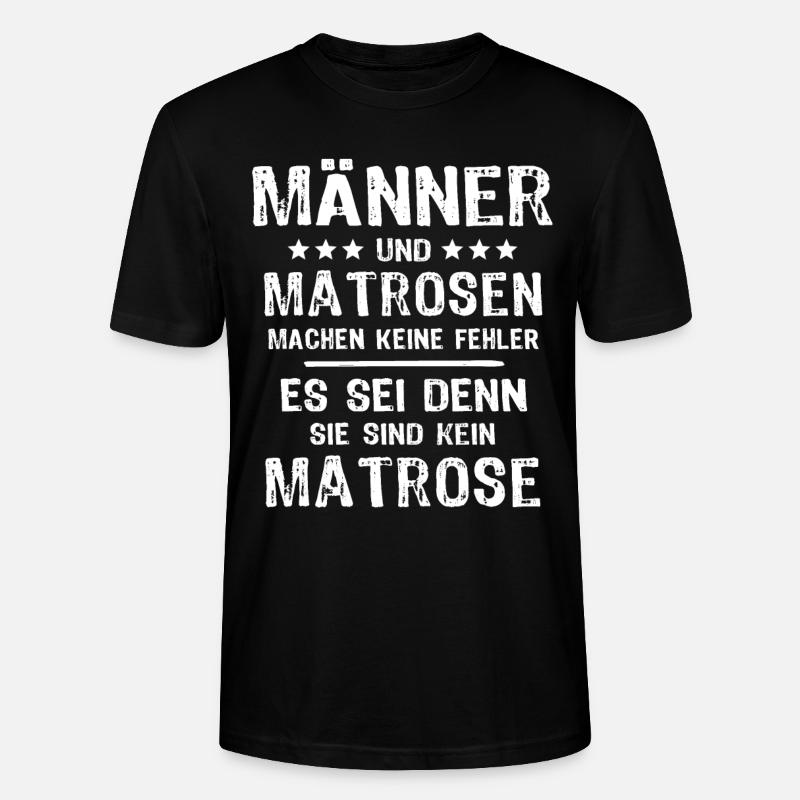 Matrose - Stanley/Stella Unisex Bio-T-Shirt CRAFTER - Schwarz