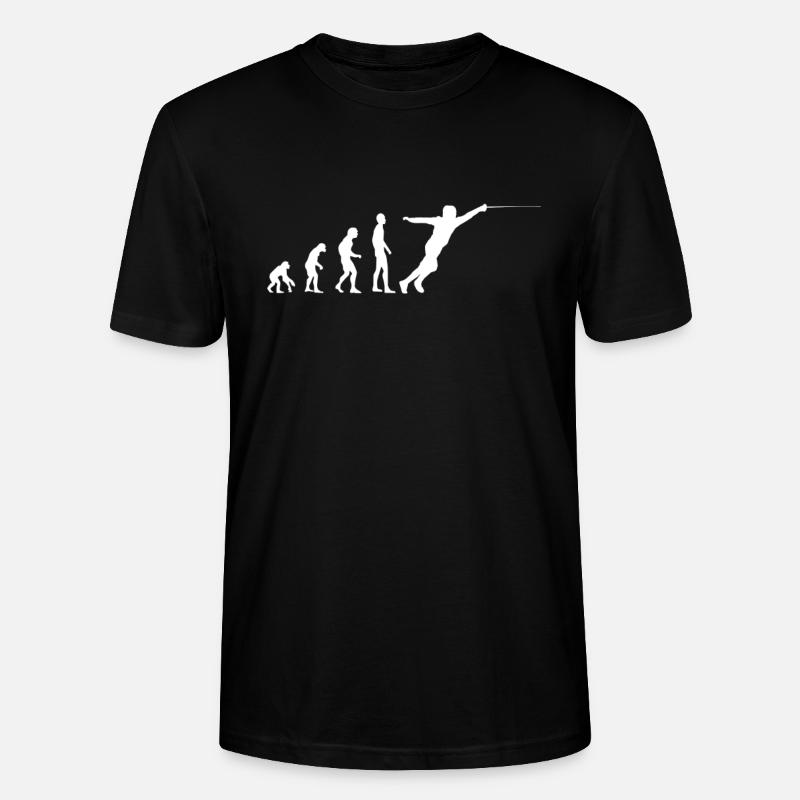 Fencing Evolution Fencer - Stanley/Stella CRAFTER Unisex Organic T-Shirt - black