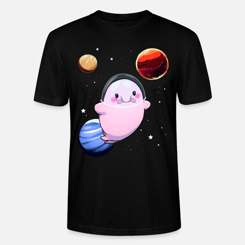 Drôle Blobfish Space Astronaut Planet - T-shirt bio CRAFTER Stanley Stella Unisexe - noir