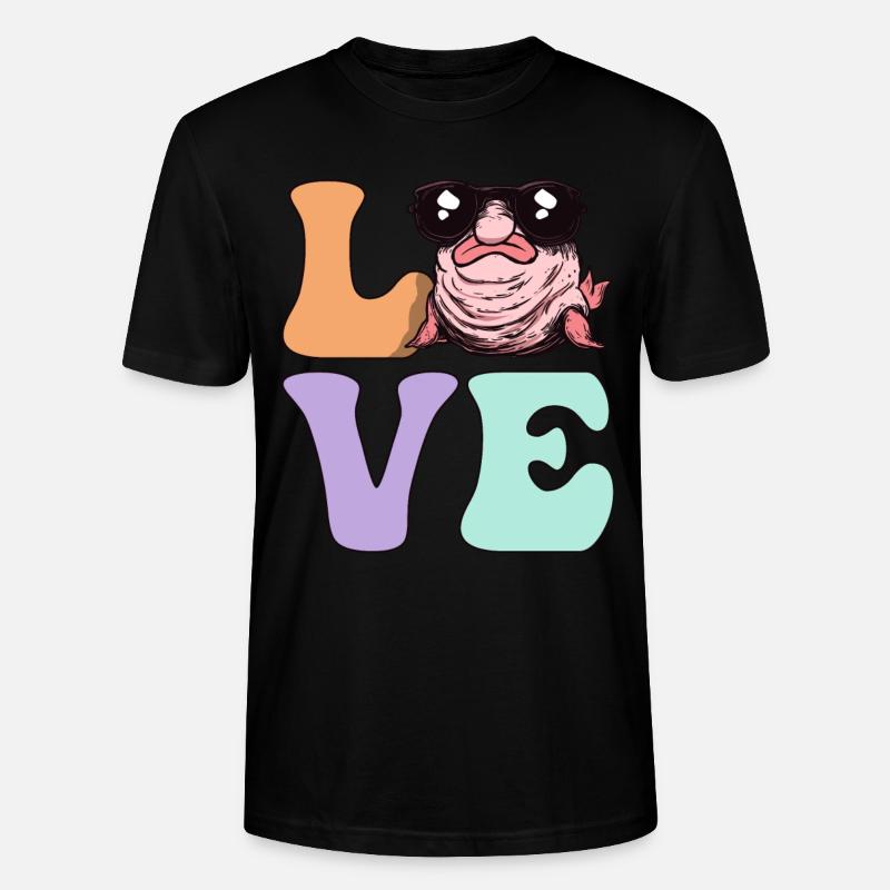 Groovy Blobfisch - Stanley/Stella Unisex Bio-T-Shirt CRAFTER - Schwarz