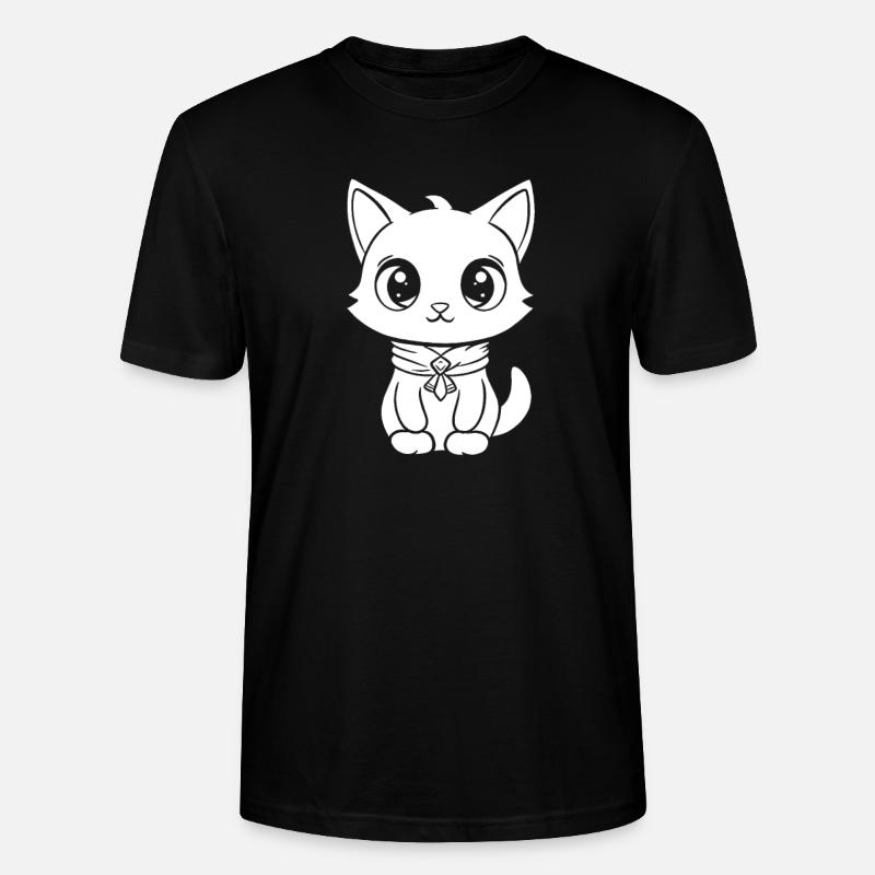 Katze - Stanley/Stella Unisex Bio-T-Shirt CRAFTER - Schwarz