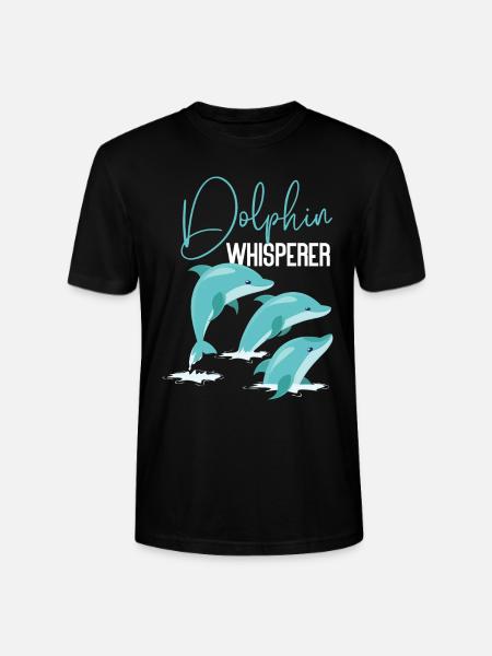 Dolphin Dolphin Whisperer - Stanley/Stella CRAFTER Unisex Organic T-Shirt - black