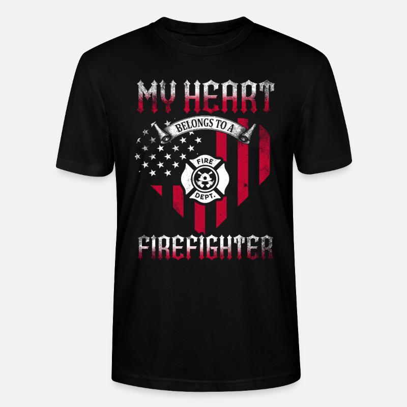 Équipes de pompiers ́ - T-shirt bio CRAFTER Stanley Stella Unisexe - noir