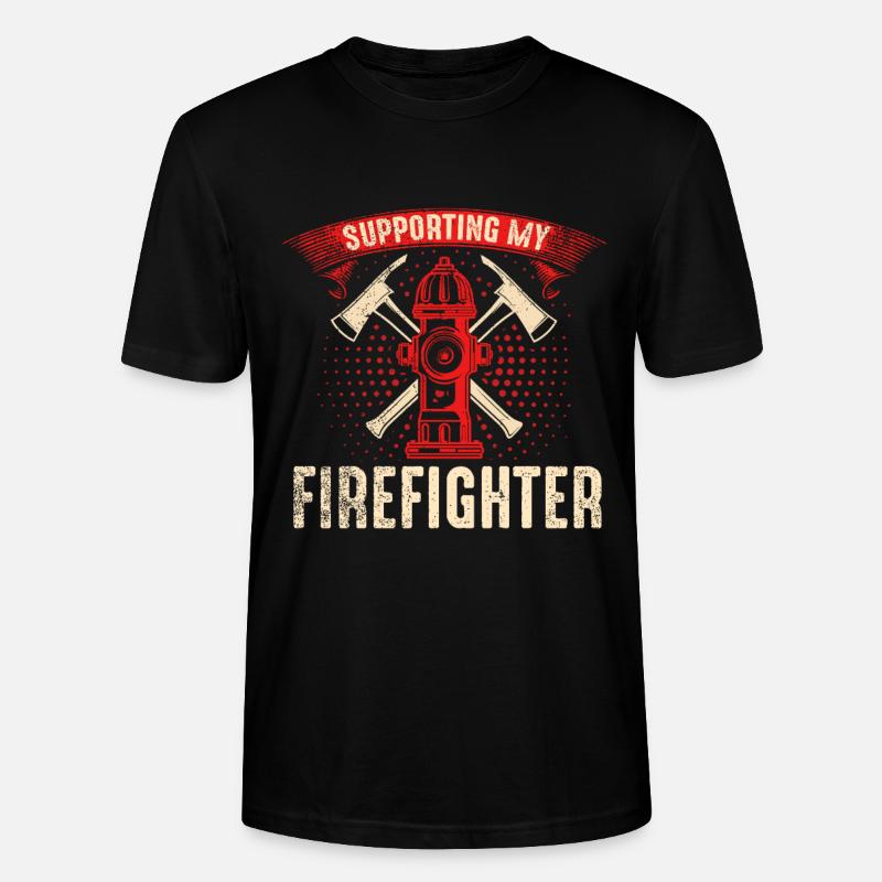 Firefighter Fire Crews ́ - Stanley/Stella CRAFTER Unisex Organic T-Shirt - black