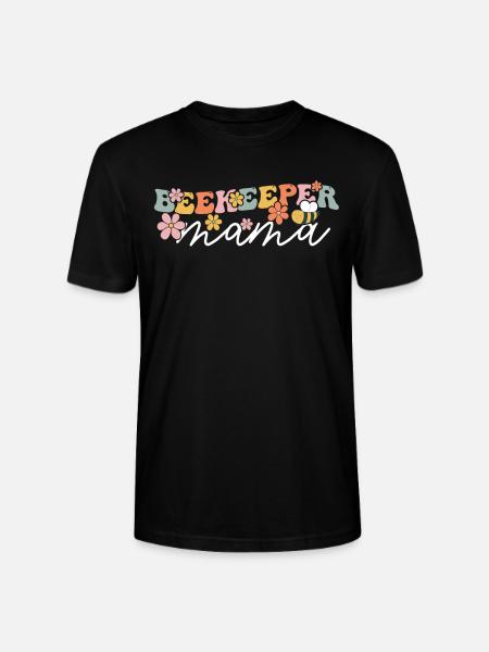 Groovy Beekeeping Mom - Stanley/Stella CRAFTER Unisex Organic T-Shirt - black