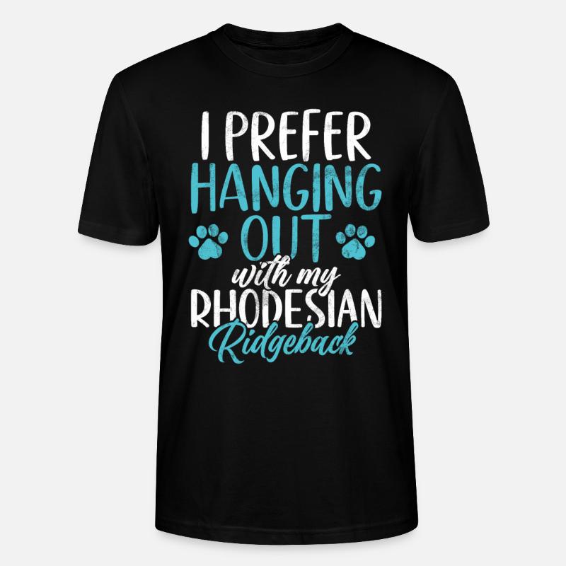 Cadeaux Rhodesian Ridgeback - T-shirt bio CRAFTER Stanley Stella Unisexe - noir