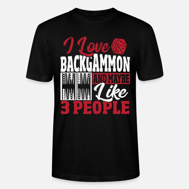 Backgammon - T-shirt bio CRAFTER Stanley Stella Unisexe - noir