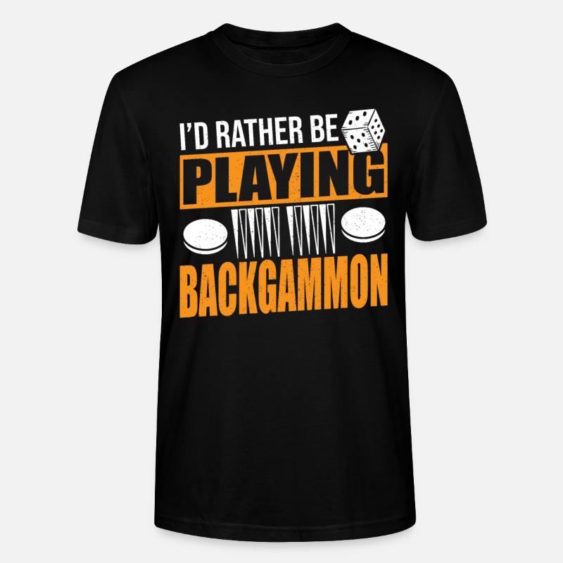Backgammon - T-shirt bio CRAFTER Stanley Stella Unisexe - noir