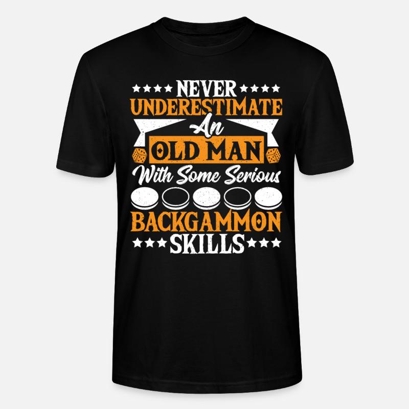 Backgammon - T-shirt bio CRAFTER Stanley Stella Unisexe - noir