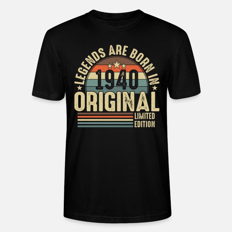 1940 - Ein legendäres Erbe - Stanley/Stella Unisex Bio-T-Shirt CRAFTER - Schwarz