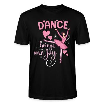 Ballett Ballerina Tanz Tänzerin Tanz Ballett - Stanley/Stella Unisex Bio-T-Shirt CRAFTER - Schwarz - Vorne - Alina (178cm) & Michal (187cm)