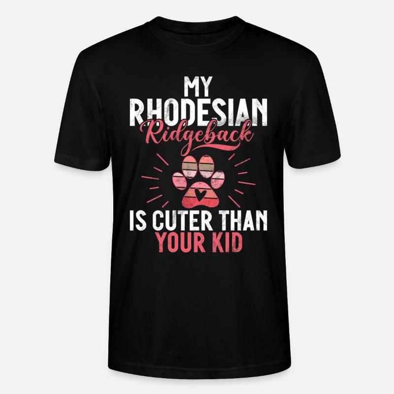 Cadeaux Rhodesian Ridgeback - T-shirt bio CRAFTER Stanley Stella Unisexe - noir