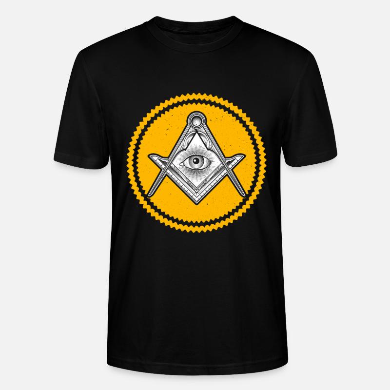 Masonic Freemasonry Fraternal - Stanley/Stella Unisex Bio-T-Shirt CRAFTER - Schwarz