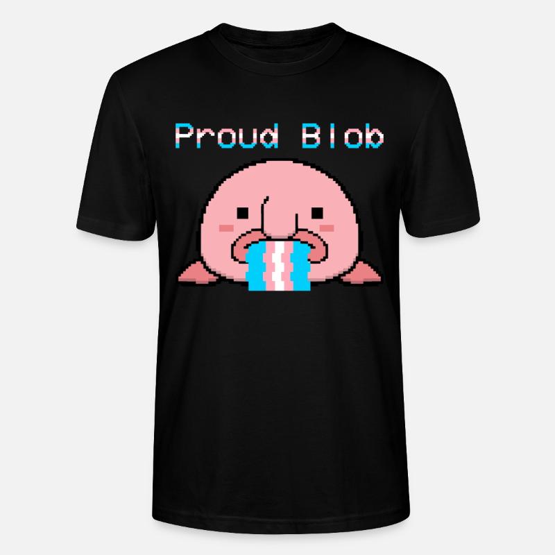 Blobfisch Transgender-Flagge Trans Pride - Stanley/Stella Unisex Bio-T-Shirt CRAFTER - Schwarz