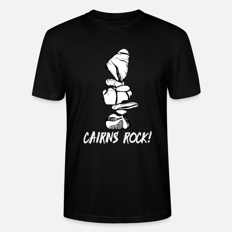 Gift for stacking stones - Stanley/Stella CRAFTER Unisex Organic T-Shirt - black