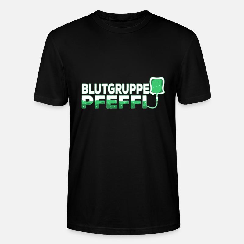 Blutgruppe Pfeffi - Stanley/Stella Unisex Bio-T-Shirt CRAFTER - Schwarz