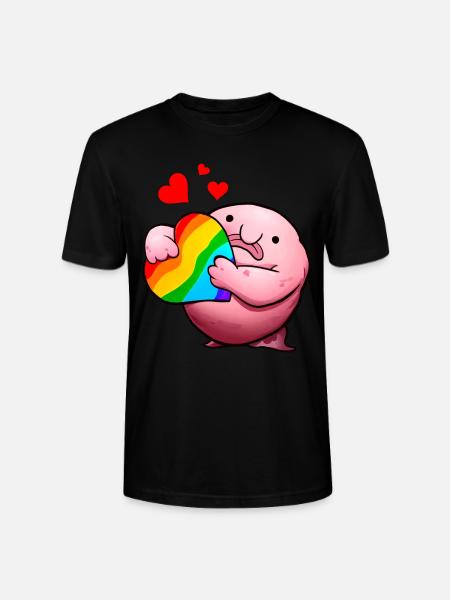 Blobfisch LGBTQ-Stolz Regenbogen - Stanley/Stella Unisex Bio-T-Shirt CRAFTER - Schwarz