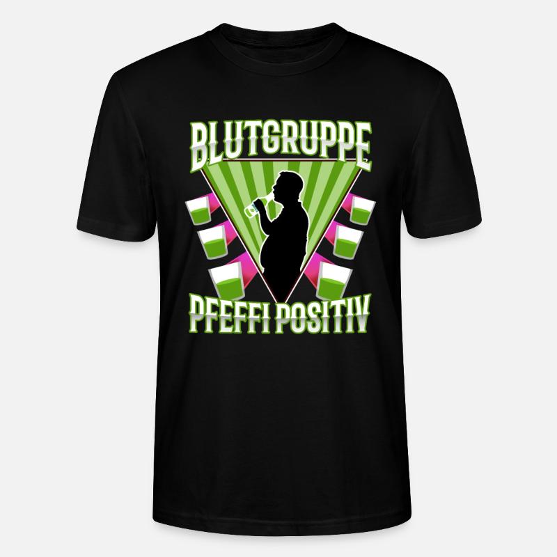 Blutgruppe Pfeffi Positiv - Stanley/Stella Unisex Bio-T-Shirt CRAFTER - Schwarz