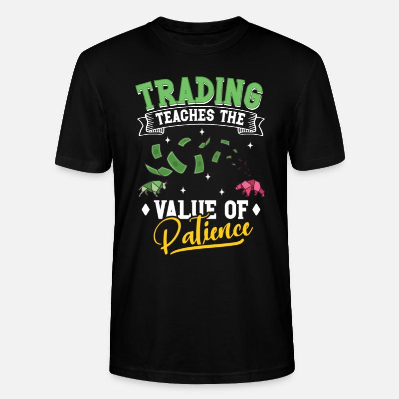Börsenhändler, Forex-händler, Anlegerhandel - Stanley/Stella Unisex Bio-T-Shirt CRAFTER - Schwarz