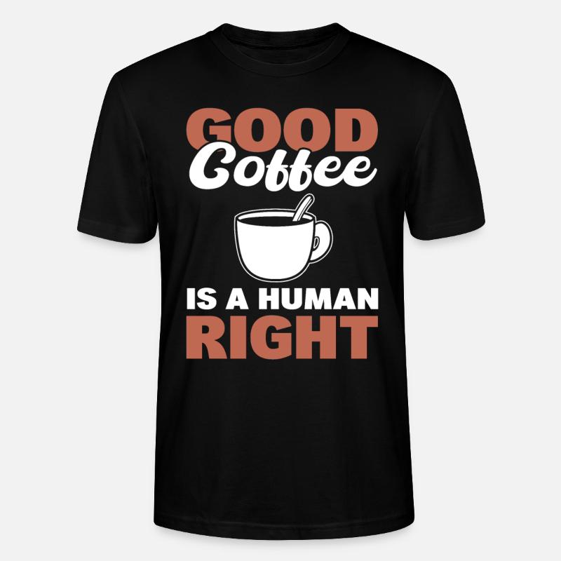 Kaffeetrinker Kaffeeliebhaber - Stanley/Stella Unisex Bio-T-Shirt CRAFTER - Schwarz
