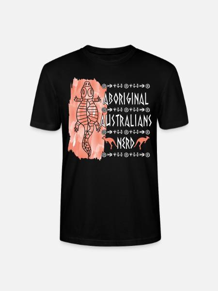 Aboriginal Australians Nerd - Stanley/Stella CRAFTER Unisex Organic T-Shirt - black