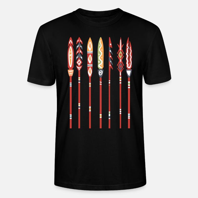 Aborigines - Stanley/Stella Unisex Bio-T-Shirt CRAFTER - Schwarz