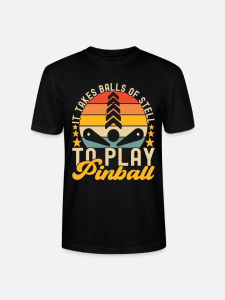 Pinball Flipper - T-shirt bio CRAFTER Stanley Stella Unisexe - noir