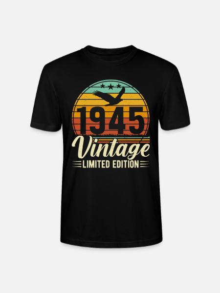 1945 - A timeless masterpiece - Stanley/Stella CRAFTER Unisex Organic T-Shirt - black