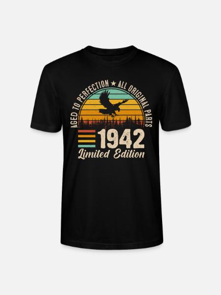 1942 - A legendary year - Stanley/Stella CRAFTER Unisex Organic T-Shirt - black