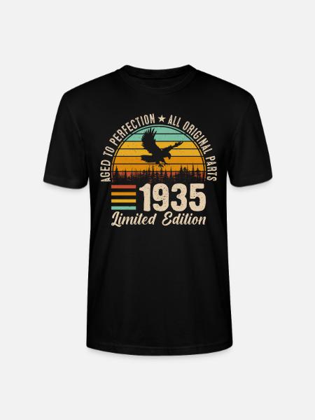 1935 - A timeless masterpiece - Stanley/Stella CRAFTER Unisex Organic T-Shirt - black