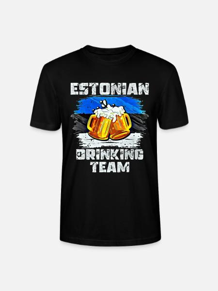 Estlands dryckesteam - Ekologisk T-shirt CRAFTER unisex från Stanley/Stella - svart