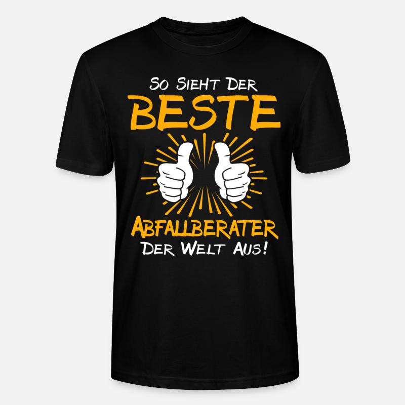 Abfallberater Geschenkidee - Stanley/Stella Unisex Bio-T-Shirt CRAFTER - Schwarz
