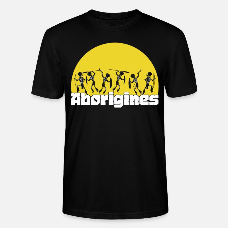 Aborigines - Stanley/Stella Unisex Bio-T-Shirt CRAFTER - Schwarz