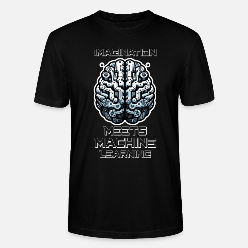 Artificial intelligence, machine learning, data - Stanley/Stella CRAFTER Unisex Organic T-Shirt - black