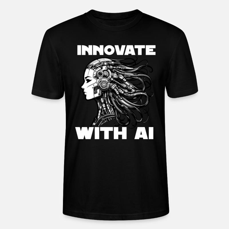 Artificial intelligence, machine learning, data - Stanley/Stella CRAFTER Unisex Organic T-Shirt - black