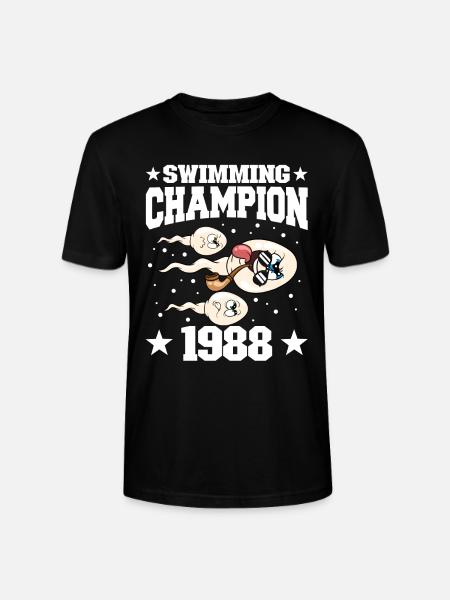 1988 Anniversaire 36 ans - T-shirt bio CRAFTER Stanley Stella Unisexe - noir