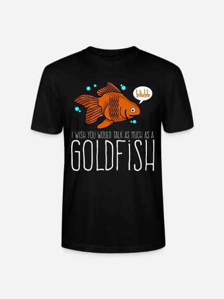 Goldfish Talking Gold Fish - Stanley/Stella CRAFTER Unisex Organic T-Shirt - black