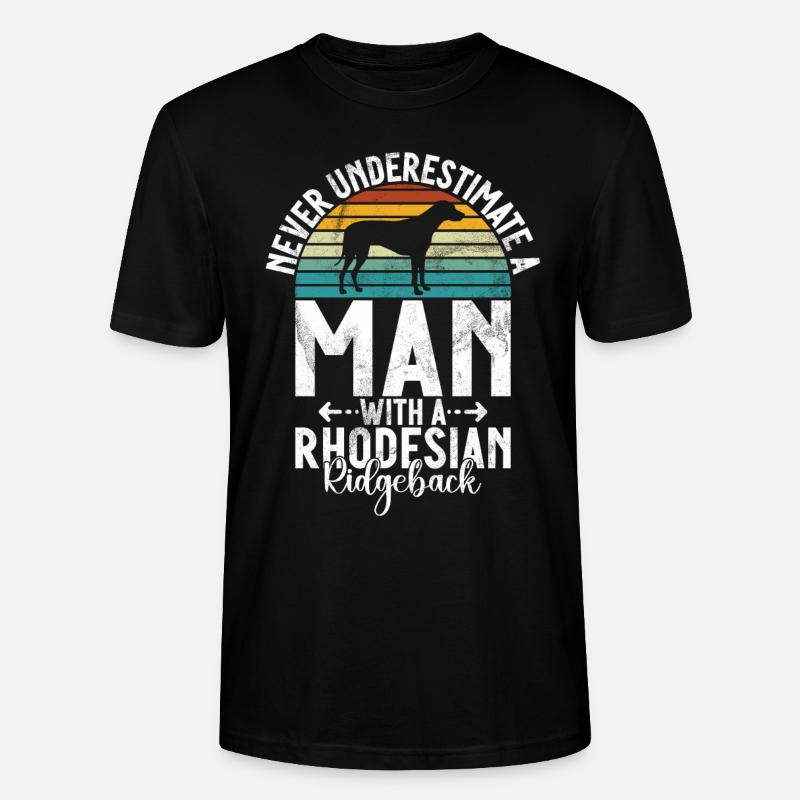 Cadeaux de Rhodesian Ridgeback - T-shirt bio CRAFTER Stanley Stella Unisexe - noir