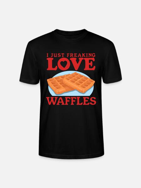 Waffles Waffle Lover Waffle Gift - Stanley/Stella CRAFTER Unisex Organic T-Shirt - black