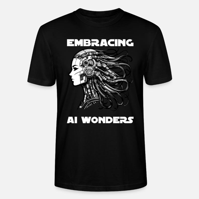 Artificial Intelligence, Machine Learning, Data - Stanley/Stella CRAFTER Unisex Organic T-Shirt - black