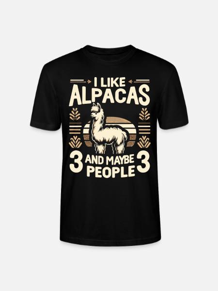 Lama d’alpaga - T-shirt bio CRAFTER Stanley Stella Unisexe - noir